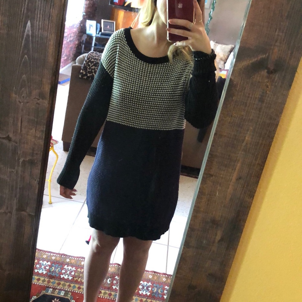 Long sleeve sweater dress